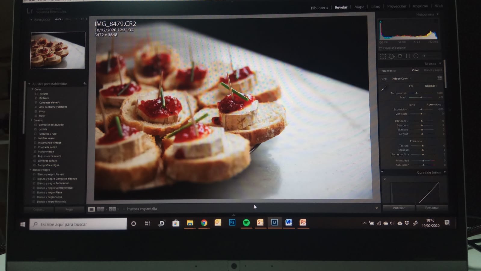 Edición básica fotografía